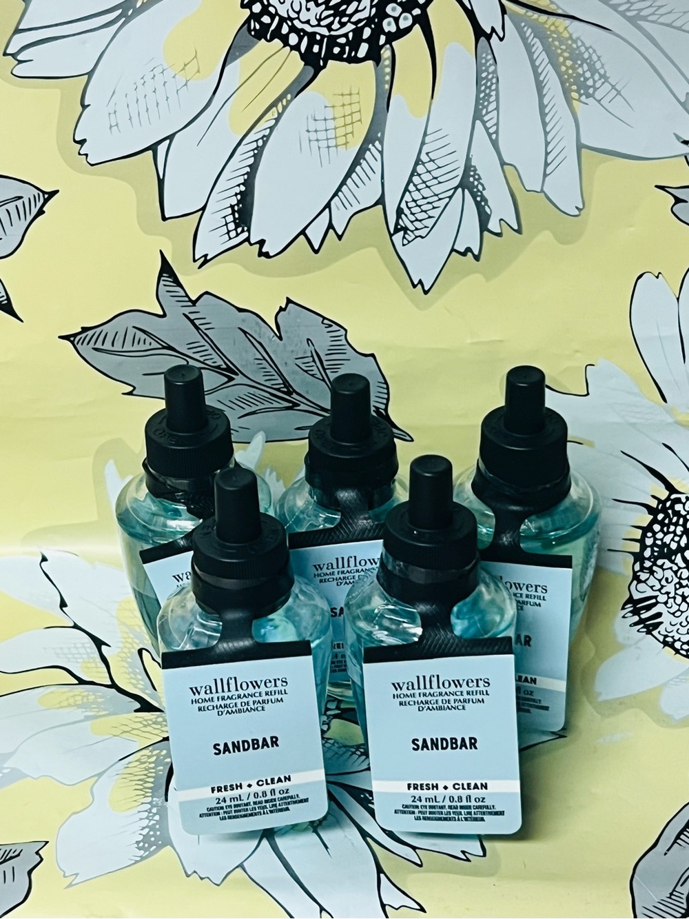 QTY 6 - Bath & Body Works SANDBAR Wallflowers Home Fragrance Oil Refills
